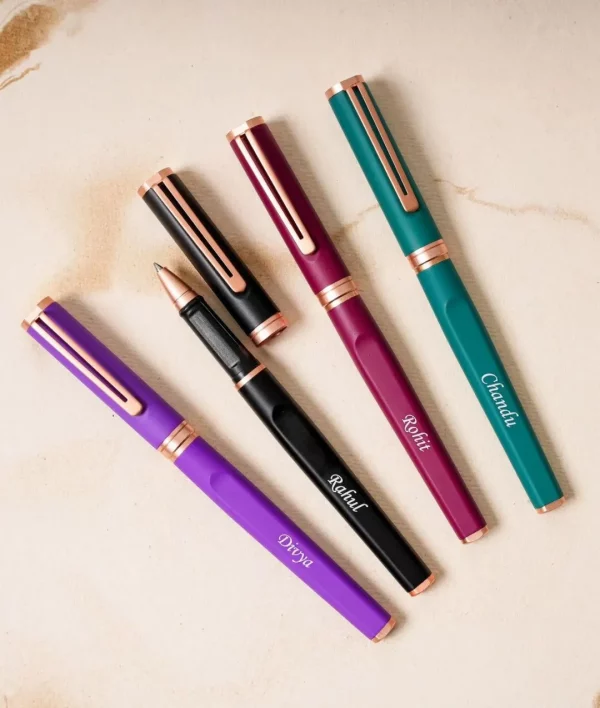 Matte Metal Body Roller Ball Pen